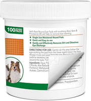 Vets Best - Eye Pads for Dogs - 100 pads