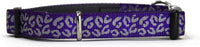 Doodlebone - Padded Collar, Violet Leopard Reflective
