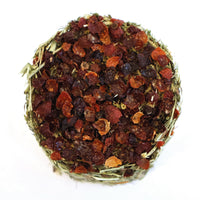 Burgess - Excel Forage & Feast Mini Hay Bale with Rose - 100g