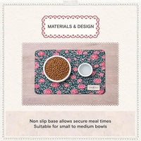 Cath Kidston - Dolly Rose Print, Pet Feeding Mat (40 x 28 cm)