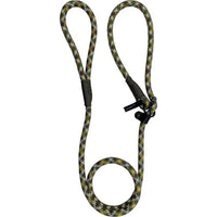 Hem & Boo - High Performance Rope Slip Lead, Black/Grey - 150cm