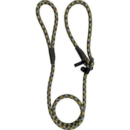 Hem & Boo - High Performance Rope Slip Lead, Black/Grey - 150cm