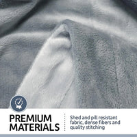 PetFusion - Premium Pet Fleece Blanket, Grey - Large (135 x 112cm)