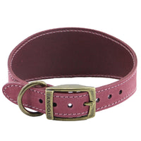 Ancol - Timberwolf Whippet Leather Collar, 30-34cm