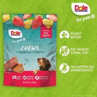 Dole -  Strawberry & Pineapple Dog Chews Assorted - 200g