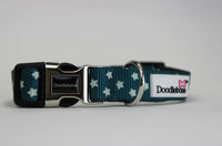 Doodlebone - Padded Collar, Teal Stars