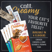 Catit - Creamy Treats Salmon & Prawn - 4 X 10g