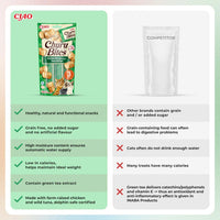 Churu Bites - Receta de pollo envuelto en atún, Para gatos - 3x10g