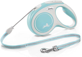 Flexi - New Comfort Retractable Cord Lead - Light Blue - Medium (5m - 20kg)