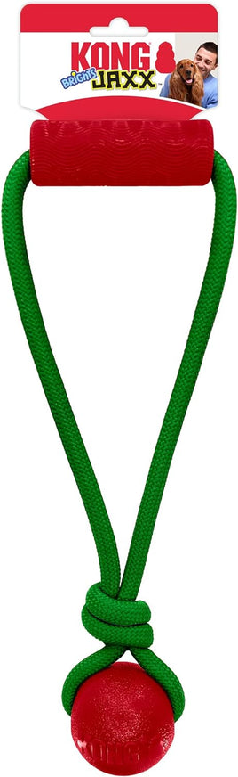 KONG - Xmas Jaxx Brights Tug w/Ball - Assorted - Medium