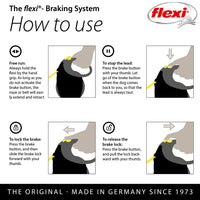 Flexi - Giant Retractable Tape Lead, Neon