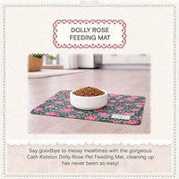 Cath Kidston - Dolly Rose Print, Pet Feeding Mat (40 x 28 cm)