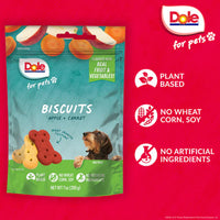 Dole Galletas para Perro a Base de Plantas Surtido de Plátano y Fresa 198g