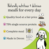 Forthglade - Alimento Húmedo Natural para Perros Adultos, Pato con Patata y Verduras - 395g