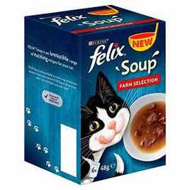 Purina - Felix Soup Mixed Variety – Farm Selection (6x48g)