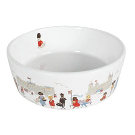 Cath Kidston - London People Ceramic Pet Bowl - Medium/large