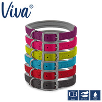 Ancol - Viva Nylon Padded Buckle Collar - Pink - Size 5 (39-48cm)