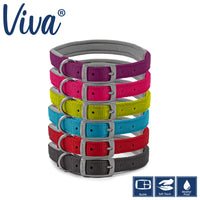 Ancol - Viva Padded Nylon Buckle Collar - Raspberry Pink - Size 5 (50Cm/20")