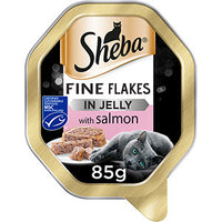 Sheba Tender Pieces In Jelly With Salmon - 85g Tray