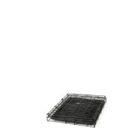 RAC - Fold Flat Metal Crate With Plastic Tray - Black - Small (61x49x43cm)
