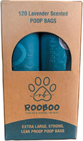 RooBoo - Lavender Scented Biodegradable Poo Bags  - 120pk (EN13432 Cert)