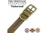 Ancol - Timberwolf Leather Collar, Sable