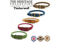 Ancol - Timberwold Round Leather Collar - Mustard - Size 4