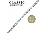 Ancol - Classic Collection Medium Chain Lead - Black Leather - 30kg (82cm)