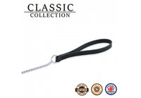 Ancol - Classic Collection Fine Chain Lead - Tan Leather - 20kg (87cm)