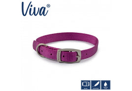 Ancol - Viva Nylon Buckle Collar - Purple - Size 3 (28-36cm)