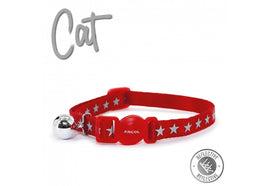 Ancol - Reflective Cat Collar - Red Star