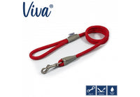 Ancol - Viva Nylon Reflective Rope Snap Lead - Black - 107cm x 12mm (Max 50kg)