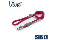 Ancol - Viva Nylon Reflective Rope Snap Lead - Black - 107cm x 12mm (Max 50kg)