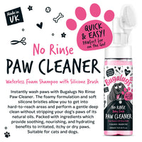 Bugalugs - No Rinse Paw Cleaner Foam Shampoo, Baby Fresh -  200ml