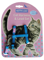 Kitty & Co - Cat Harness & Lead Set - Assorted - 30-40cm