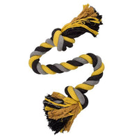 Ancol -Jumbo Jaws Super Rope - Black & Yellow - 125CMX6CM