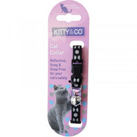 Kitty & Co - Polka Dot Reflective Snag Snap Free Cat Collar - Asst Colour - 8-12” (20-30cm)