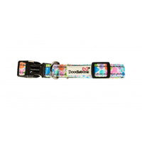 Doodlebone - Padded Pattern Collar - Pastel Paint Splat - Size 1-2