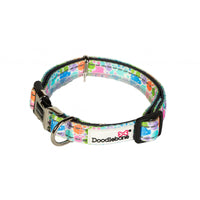 Doodlebone - Padded Pattern Collar - Pastel Paint Splat - Size 3-6