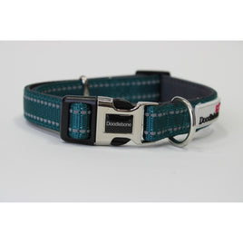 Doodlebone - Originals Padded Dog Collar - Teal - Size 6/11