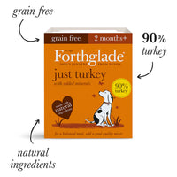 Forthglade - Just 90% Poultry Grain Free Complementary Wet Dog Food - 395g pouch (12 Pack)