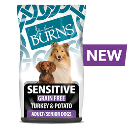 Burns - Sensitive Adult Dog (Grain Free) - Turkey & Potato - 2kg