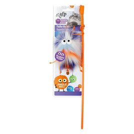 All For Paws - Furry Ball Fluffer Wand - Orange