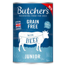 Butchers - Beef Flavour Wet Food Puppy Tins - 150g