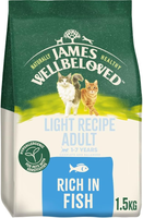 James Wellbeloved - Adult Light Dry Cat Food, Fish - 1.5 kg