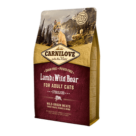 Carnilove Cat - Lamb & Wild Boar (Sterilised) - 2kg