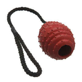 Classic - Rubber Oval Ball On A Rope - 100mm
