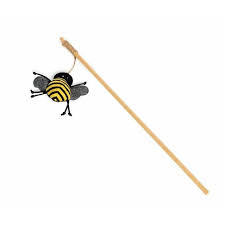 Danish Design - Fat Face Bee Chase Stick Cat Toy