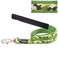 Red Dingo - Green Camo Lead - Small (1.5 x 120cm)