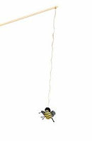 Danish Design - Fat Face Bee Chase Stick Cat Toy